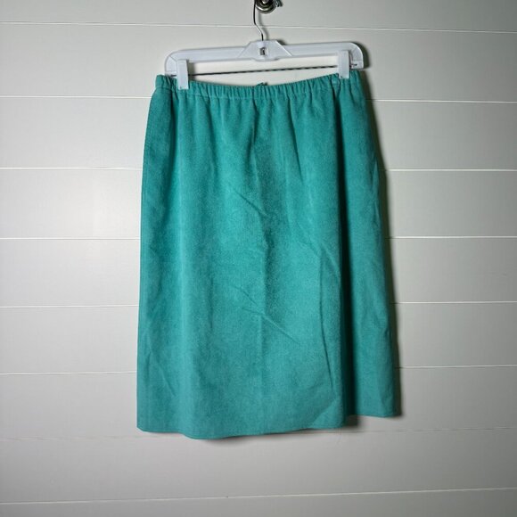 St.Croix Knits Jacket, Blouse, Skirt Set Women's Wool Ultrasuede Cardigan 12, 36 - Picture 6 of 15